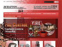 Tablet Screenshot of duratton.com